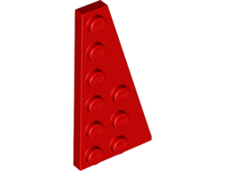 Wedge, Plate 6 x 3 Right, Red (54383 / 6170832)