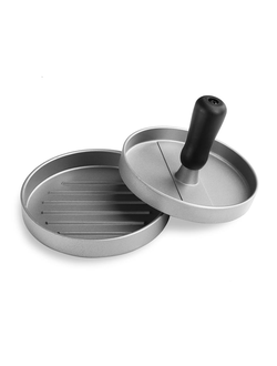 Пресс форма для изготовления котлет "Гамбургер" d 12 см h8 см алюминий