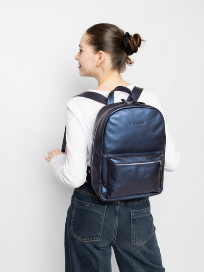 Женский кожаный рюкзак Albiate Premium indigo (арт. 
3103-56)