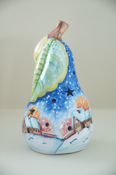 Зимняя груша (подсвечник)