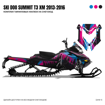 Наклейки на снегоход SKI DOO SUMMIT T3 XM 2013 2014 2015 2016 #2419-1