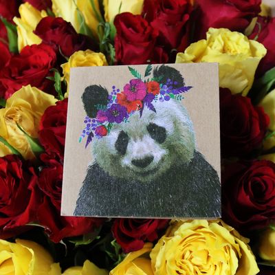 Букетная открытка