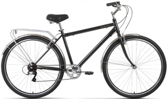 Велосипед Forward DORTMUND 28 2.0 (28" 7 ск. рост. 19") 2022, темно-серый/бронзовый