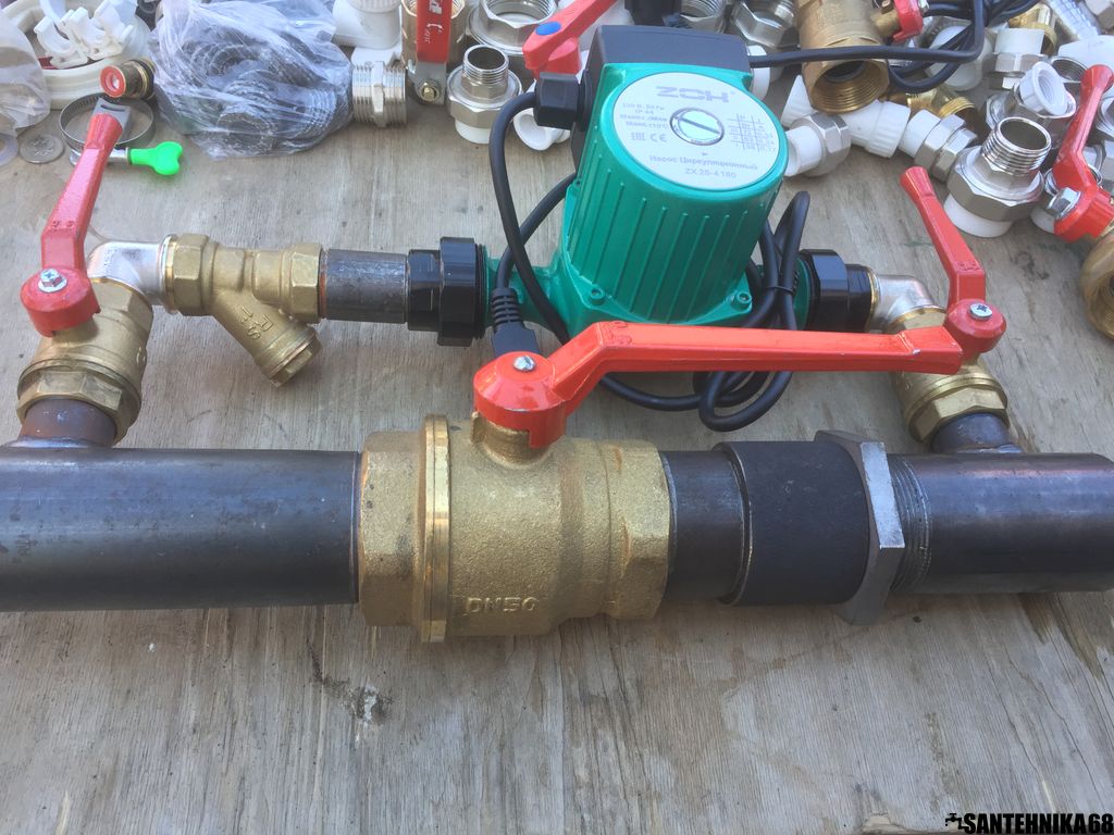 Байпас для отопления улучшенный краны Галлоп без насоса тамбов купить ...