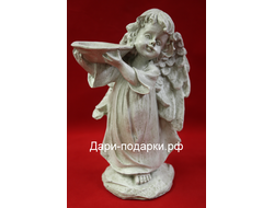 Ангел с чашей исполнения желаний 31*23 см   1,2 кг   полистоун Россия 1120-013051
