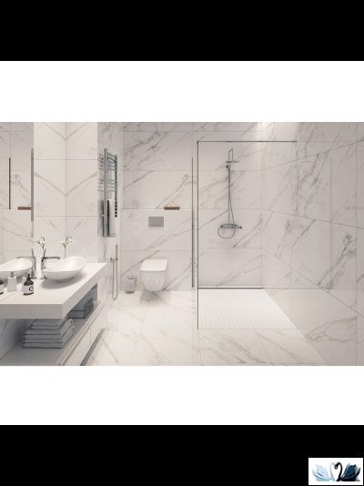 Керамогранит Staro Palacio Remix Statuario 60х120 см белый глянцевый