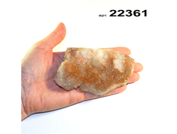 Квацево-халцедоновая щетка природная (необработанная) арт.22361: 158г - 107*56*17мм