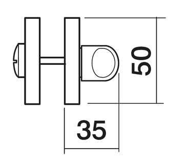 Завертка сантехническая Morelli Luxury NOTOLLINI W.C.LI 40 NIS (R3) Цвет - Матовый никель