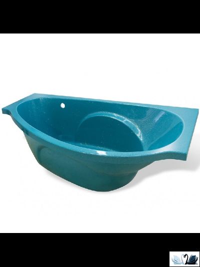 Ванна Эстет Грация 170 x 94 см, каменная правая, угловая, асимметричная