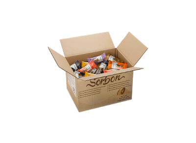 ХРУСТЯЩИЕ МИНИ-РОЖКИ SORBON АССОРТИ С НАЧИНКАМИ "РАДУГА" 1000 грм