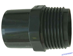 Нипель ПВХ переходной 25 х 1"