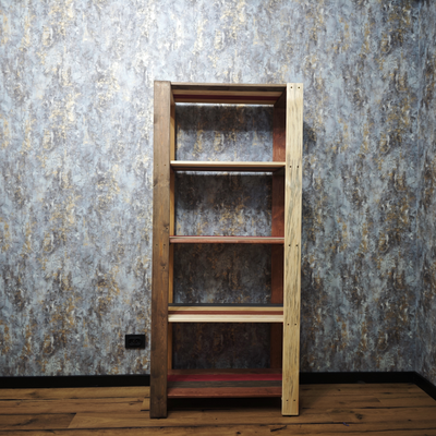 Стеллаж деревянный "Амбарные доски" 180-40-80 фото 1