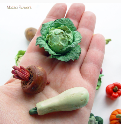 Овощи из полимерной глины улучшенные.