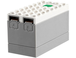Electric 9V Battery Box Powered Up Bluetooth HUB with Light Bluish Gray Bottom, White (bb0892c01 / 6197586)