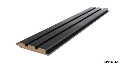 ПАНЕЛЬ СТЕНОВАЯ РЕЕЧНАЯ  МДФ Черное дерево 2800X119X16