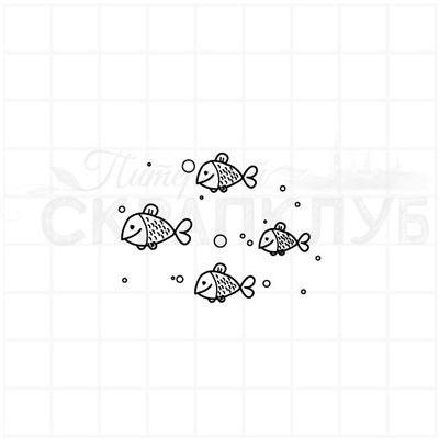 Фоновый штамп с рубками и пузыриками