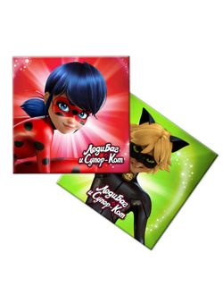 Салфетки Леди Баг 12 шт./33х33