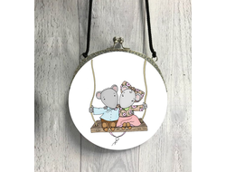 Сумка круглая "Крыса" №17