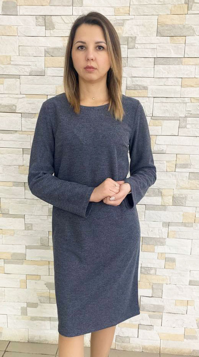 Платье 395-09240 джинс