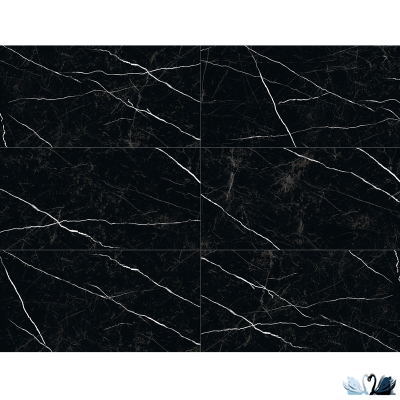 Керамогранит Staro Palacio Nero Marquina 60х120 см глянцевый