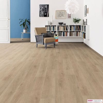 Ламинат Haro Tritty 100 Дуб Венето Кремовый 535261 32 класс толщина 8 мм с фаской 1.98 м2
