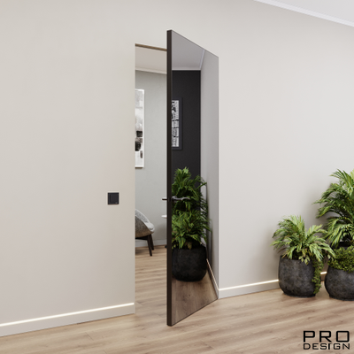 Комплект скрытой двери Pro Design Glass Зеркало графит
