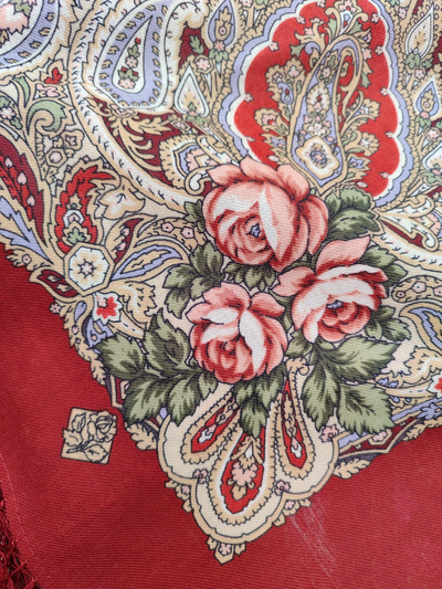 Павловопосадский платок Вечер над Вохной 1946-6