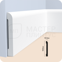 Плинтус напольный дюрополимер HIWOOD BE100