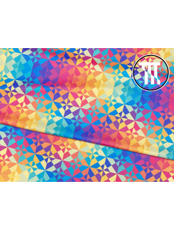 Сетка-стрейч "Спорт" принт Калейдоскоп