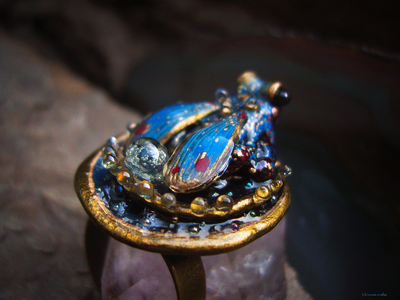 "Ночной Светлячок Кваказура. Вавилонские сказки", волшебное кольцо с лягушкой и опалом