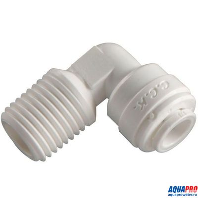 ФИТТИНГ Aquapro УГЛОВОЙ С НАРУЖНЕЙ РЕЗЬБОЙ (ТРУБКА-РЕЗЬБА)