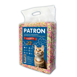 Patron (Патрон) комкующийся растительный наполнитель Тофу с ароматом Тутти-фрутти, 7 л