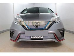 Защита радиатора Nissan Note Nismo S 2016-2020 chrome верх (Японская сборка)
