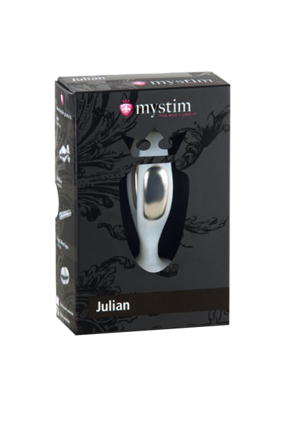 46300 Вагинальный электростимулятор Mystim Julian, ABS пластик, белый, 7.9 см