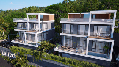 Новый проект больших вилл с индивидуальными бассейнами и шикарным видом на Батуми, море и горы.  1