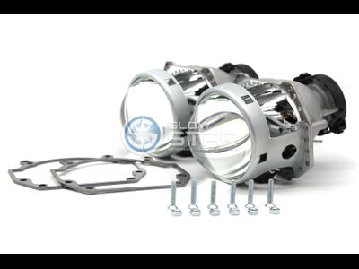 Комплект Hella 3R с рамками для замены штатных ксеноновых / галогенных линз автомобиля Porsche Cayenne 2002-2007 г.в.