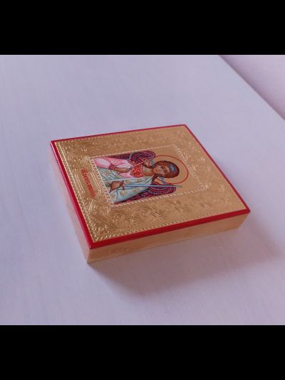 Ангел-Хранитель. Рукописная икона 9х10,5см.