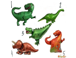 шар с гелием 36"/86 см динозавр (на выбор)