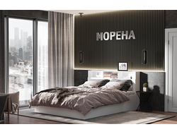 Композиция спальни МОРЕНА Белый