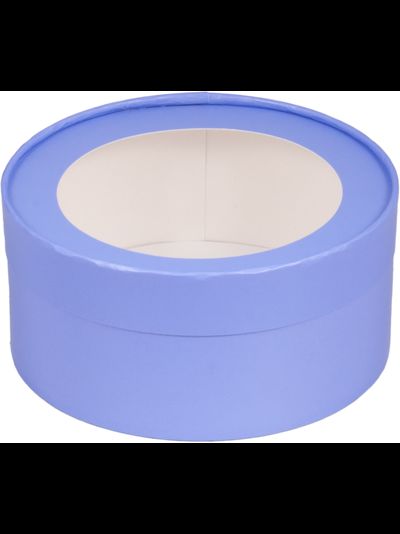 Коробка круглая для зефира, печенья с/о (лаванда), Д200*70мм