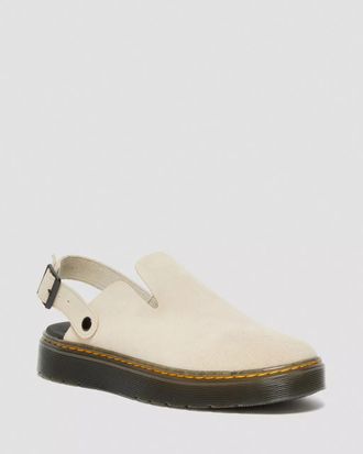 Dr Martens Carlson Suede Mules бежевые