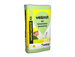 Шпаклевка финишная для сухих помещений Вебер Ветонит КР, 20 кг