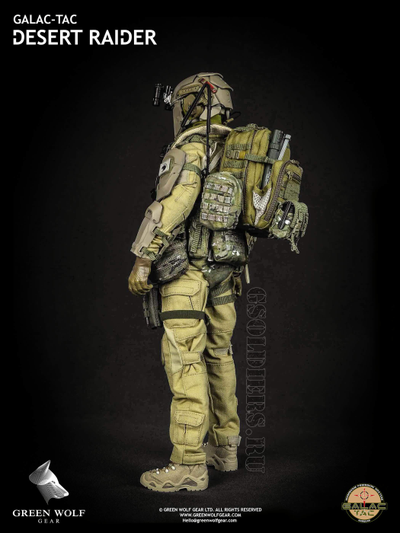 Коллекционная фигурка 1/6 Galac-Tac Desert Raider Scale action figure  - Green Wolf Gear