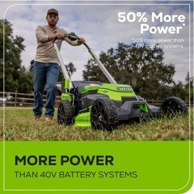 Аккумуляторная газонокосилка Greenworks GD60LM61 TwinForce
