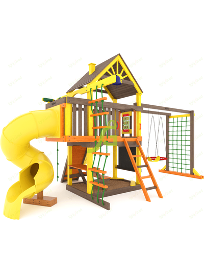 Детская площадка IgraGrad Шато с трубой (Дерево) мод.2
