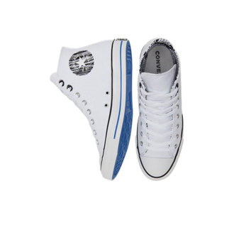 Кеды Converse Chuck Taylor All Star белые высокие с надписями