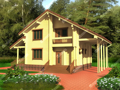 Дом из клееного бруса "Истра", 150 м2
