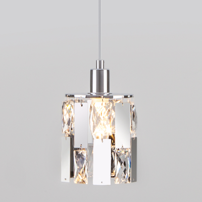50101/1 ХРОМ  Scoppio ПОДВЕСНОЙ СВЕТИЛЬНИК С ХРУСТАЛЕМ