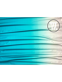 Термобифлекс градиент, цв. Белый + Морская волна