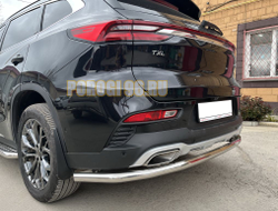Защита заднего бампера угловая большая d53 для CheryExeed TXL 2020-